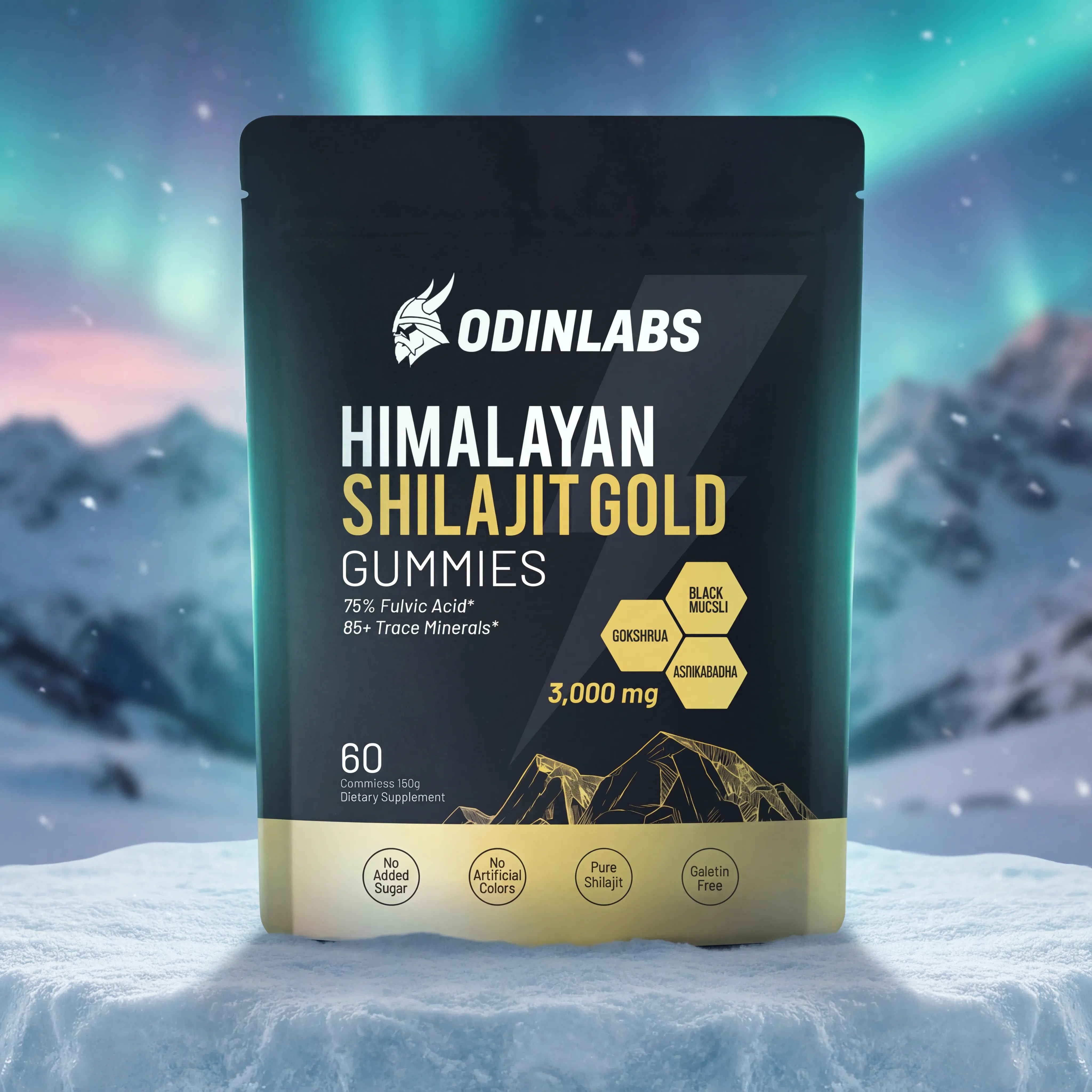 OdinLabs® | Shilajit Gold Gummies — Energy & Vitality